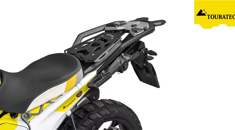 Touratech erweitert sein Zubehörprogramm für die BMW R 1300 GS um eine Gepäckplatte anstelle des Soziussitzes. Die Lösung richtet sich an Solofahrer und soll Gepäck zentral, sicher und mit günstigem Schwerpunkt am Motorrad unterbringen.