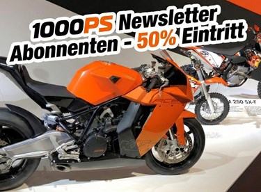 KTM Motohall Rabattaktion: 50 % für 1000PS Newsletter-Abonnenten