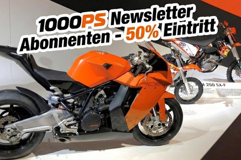 KTM Motohall Rabattaktion: 50 % für 1000PS Newsletter-Abonnenten