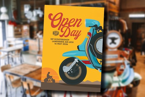 SIP Scootershop Open Day 2026 am 16. Mai