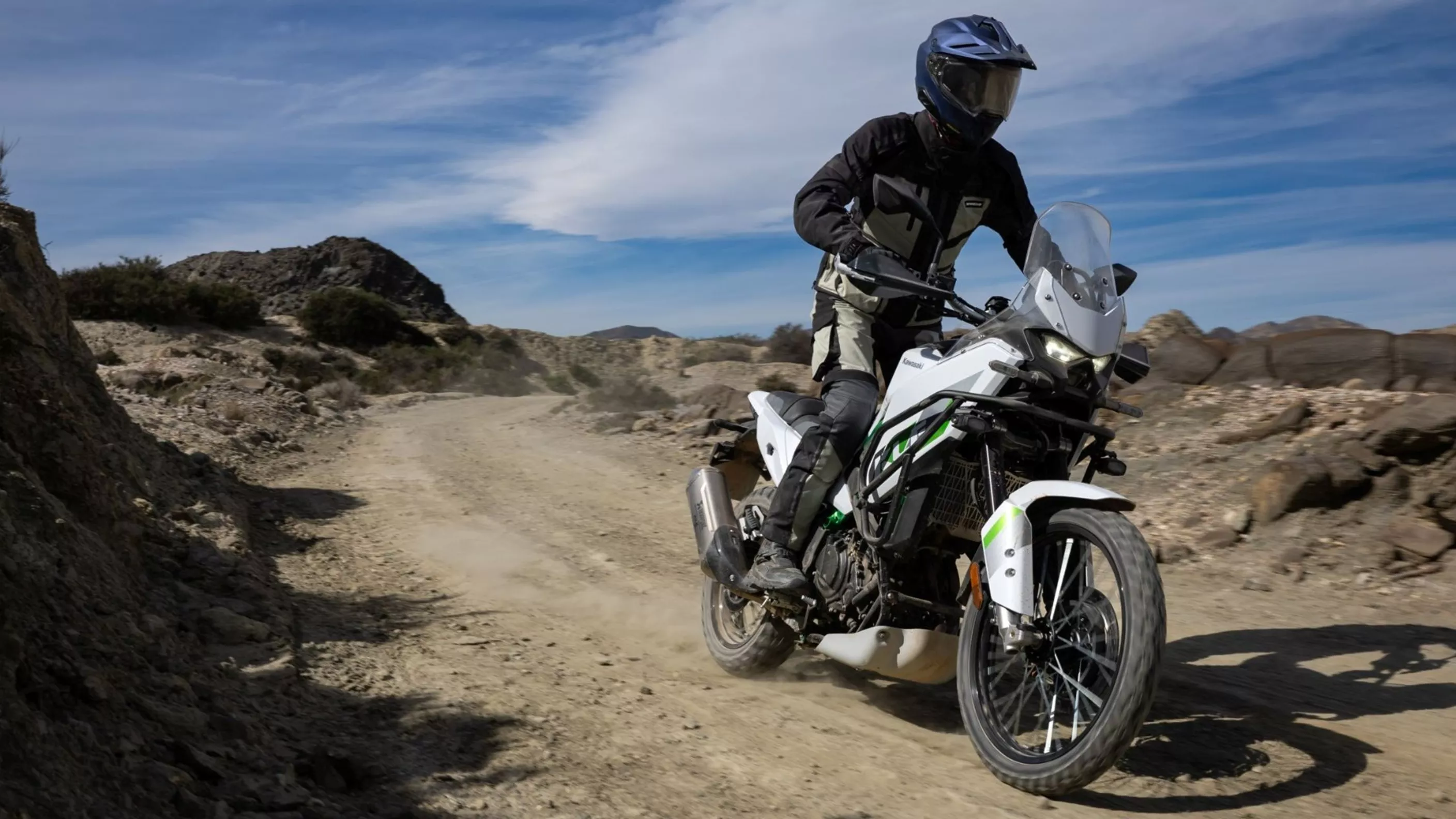 Kawasaki KLE500 2026 Test in Spanje Kawasaki KLE500 2026 Test in Spanje