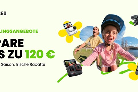 Insta360 Spring Sale: Bis zu 30% auf Action- und 360-Cams