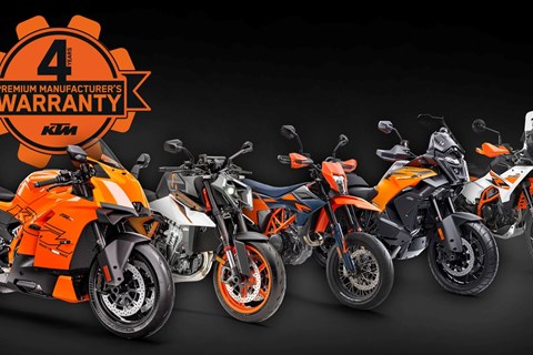 4 Jahre KTM Herstellergarantie für alle Street-Modelle