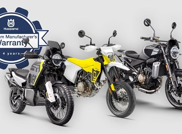 Husqvarna Motorrad: 4 Jahre Garantie für alle Straßenmodelle