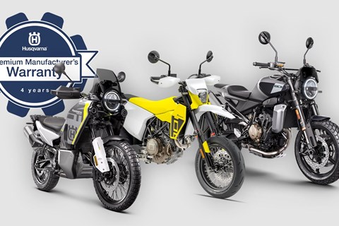 Husqvarna Motorrad: 4 Jahre Garantie für alle Straßenmodelle