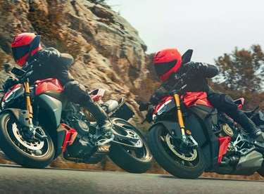 Ducati Streetfighter V2 vs. V4: Duell auf der Landstraße
