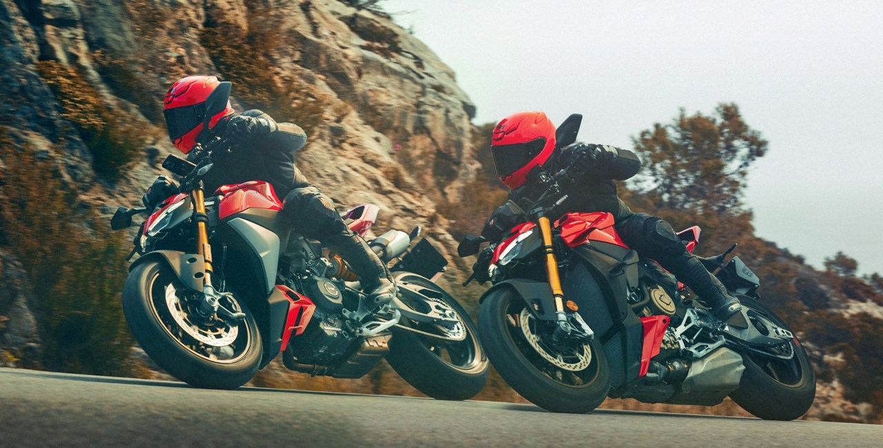Ducati Streetfighter V2 vs. V4: Duell auf der Landstraße