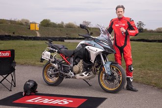 Ducati Multistrada V4 Rally auf der 1000PS Bestzeit Strecke
