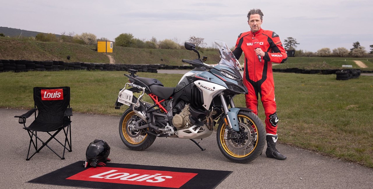Ducati Multistrada V4 Rally auf der 1000PS Bestzeit Strecke