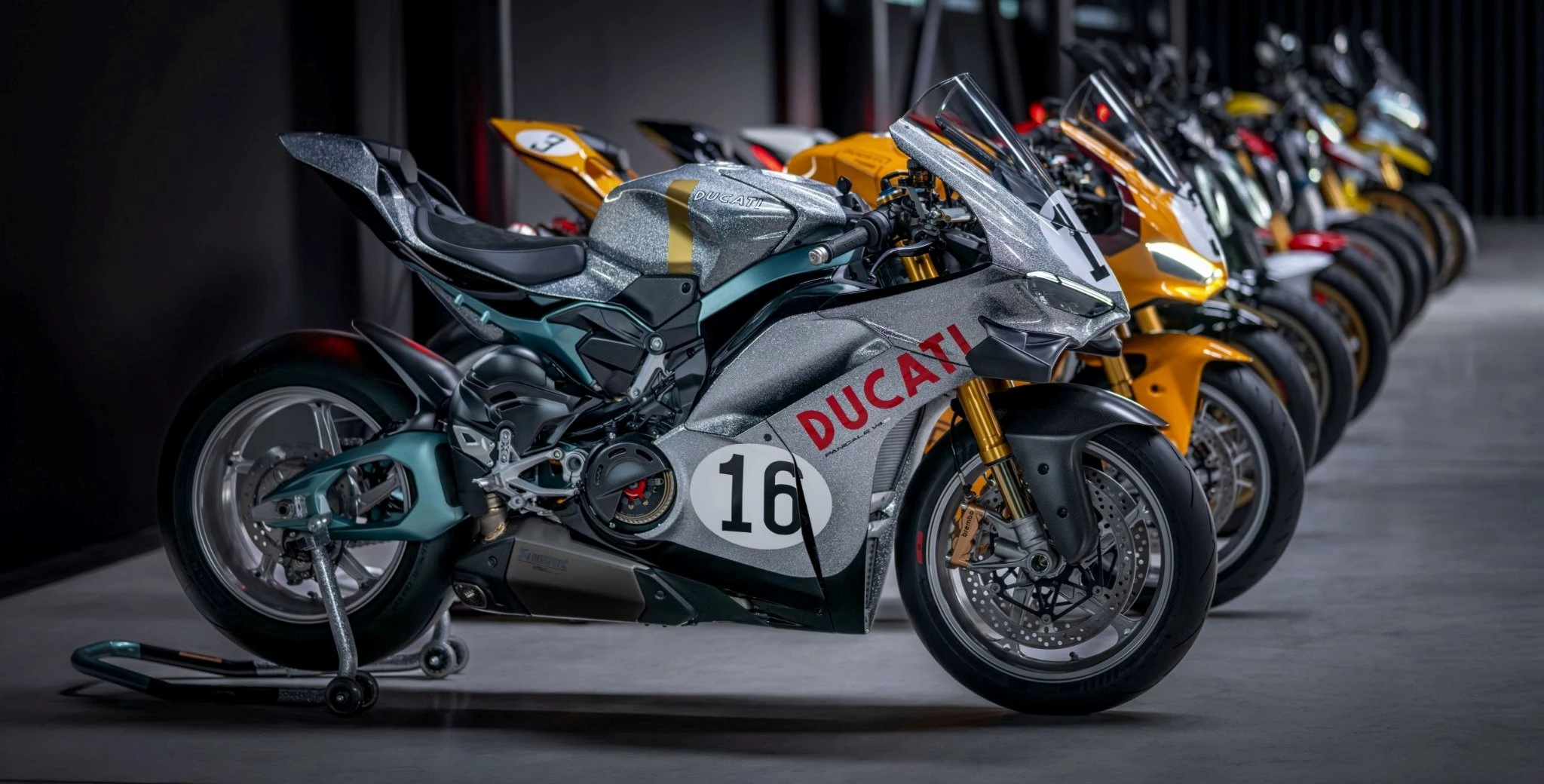To mark its 100th anniversary, Ducati unveils ten ultra-limited edition models featuring historic paint schemes, exclusive details, numbered collector's items, and long-missed iconic components.