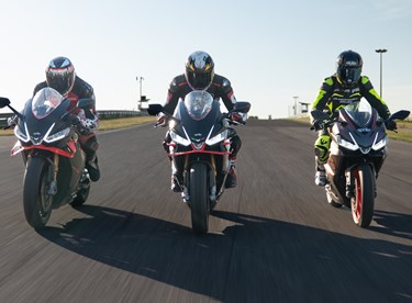 Aprilia RS 457, RS 660 Factory und RSV4 im Vergleichstest