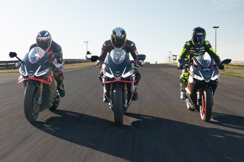 Aprilia RS 457, RS 660 Factory und RSV4 im Vergleichstest