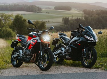 Aprilia RS 457 vs Tuono 457 im A2 Vergleichstest
