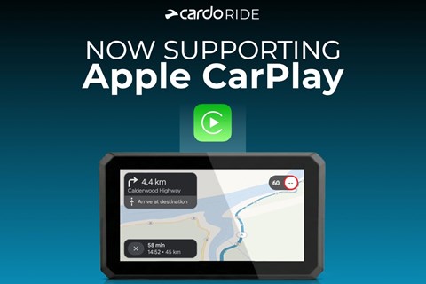 Cardo Ride App erhält Apple CarPlay Integration