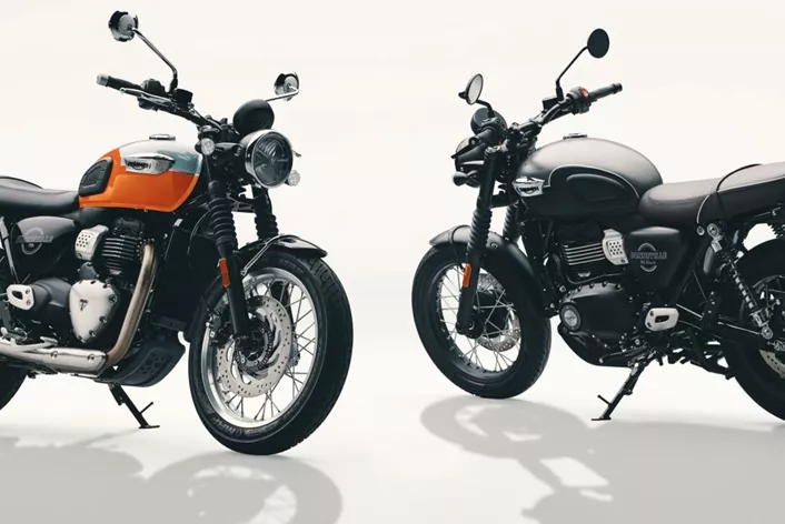 Triumph rozšiřuje rodinu Bonneville směrem dolů: T40 a T40 Black kombinují jednoválec 400 s drátovými koly, klasickým vzhledem a překvapivě bohatou elektronikou.