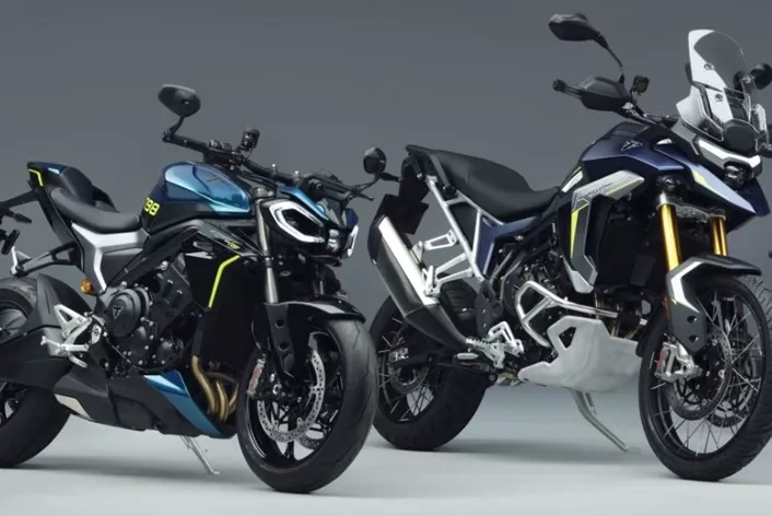 Triumph ponuja prvi pogled na štiri novosti za leto 2027. Bonneville T40, Tiger 1200, Street Triple 798 in Tiger 900 bodo razkriti do decembra.