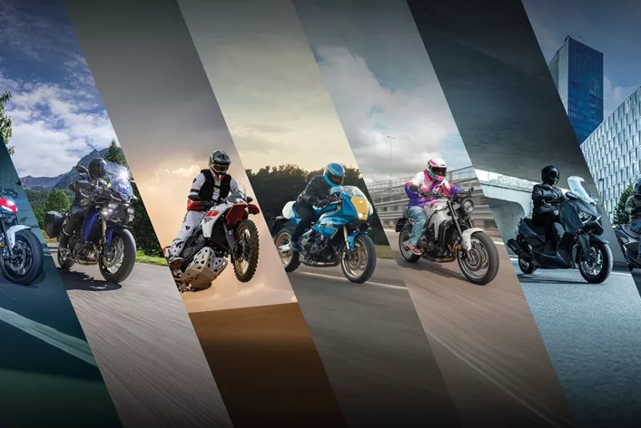 Heritage White para a Ténéré 700 Rally, azul Sarron para a XSR900 GP e Redline para a família MT: a nova temporada vai ser colorida. A isto juntam-se um visual revisto da MT-125 e alterações nos modelos todo-o-terreno.