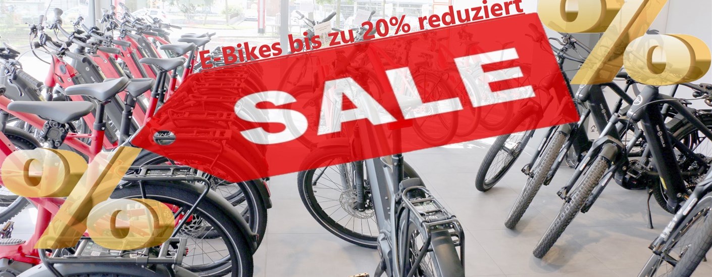 E-Bikes jetzt bis zu 20% reduziert