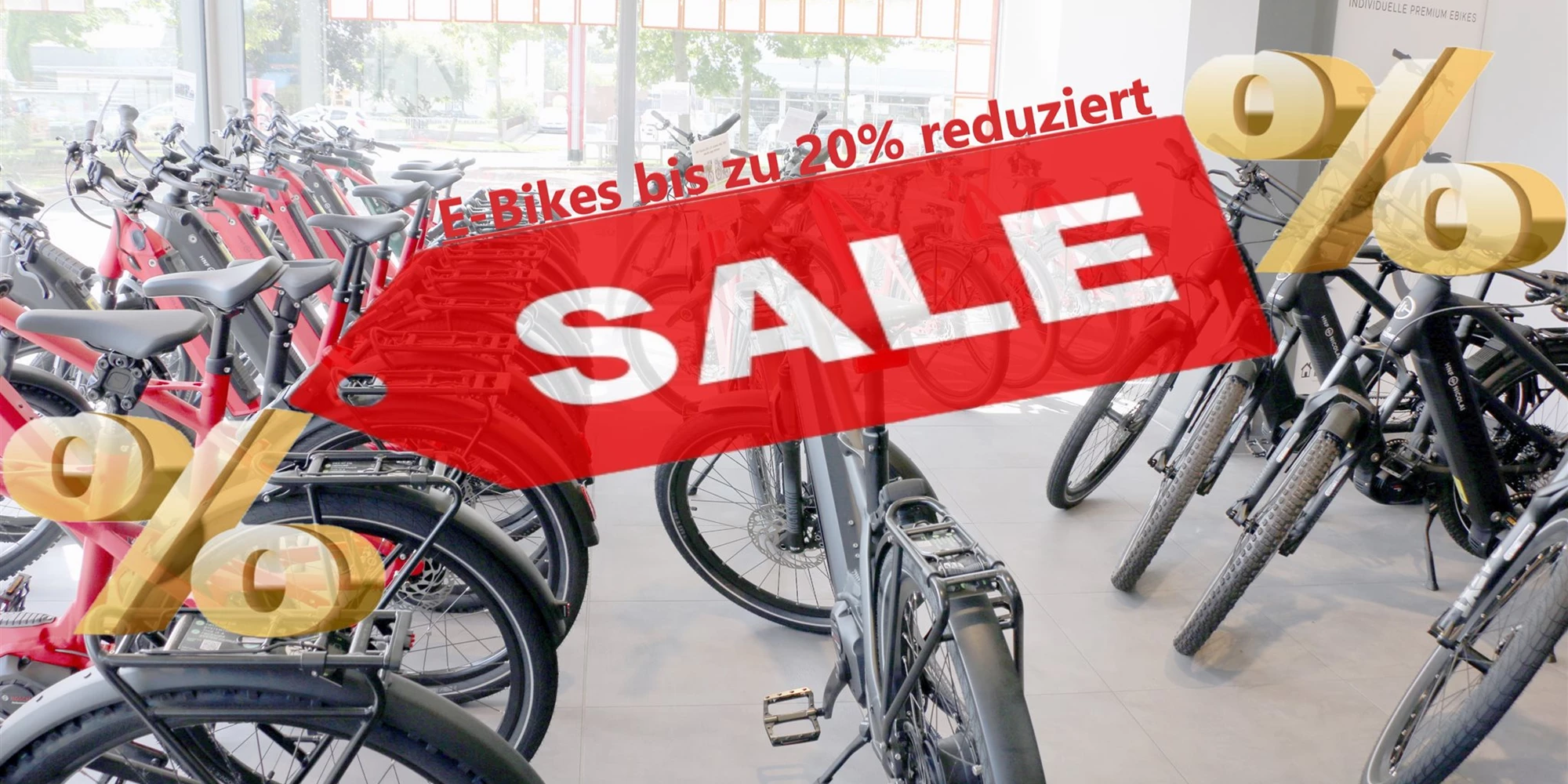E-Bikes jetzt bis zu 20% reduziert E-Bikes jetzt bis zu 20% reduziert
