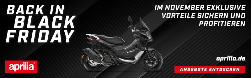  Back in BLACK Friday Aprilia Aktionen (bis 30.11.2024)