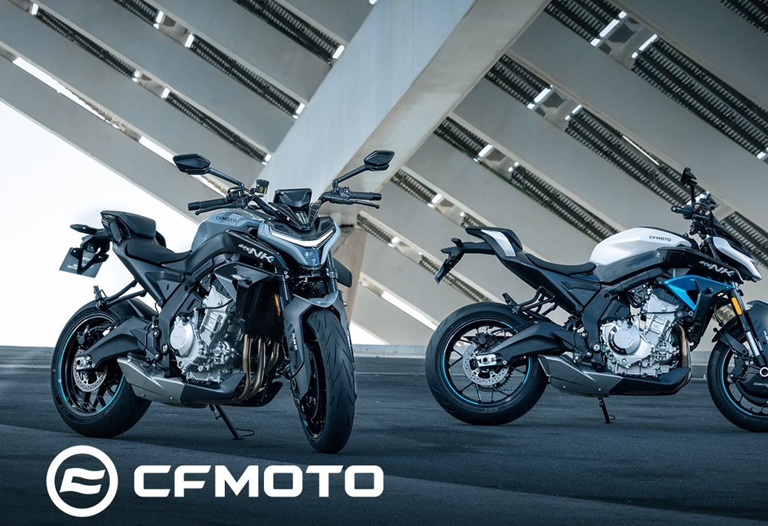 Jetzt neu im Programm, die Motorrad Modelle von CFMoto