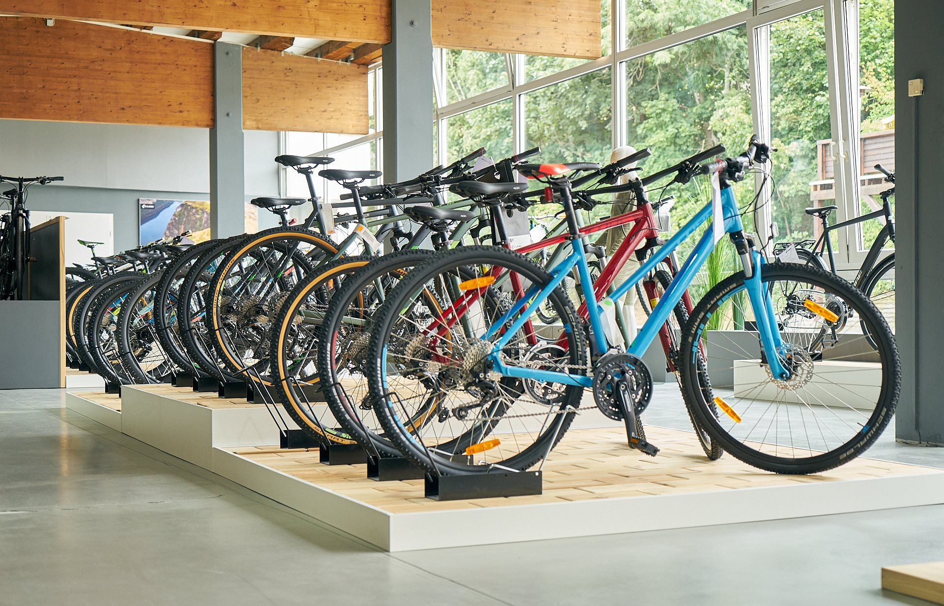 Fahrräder auf Lager