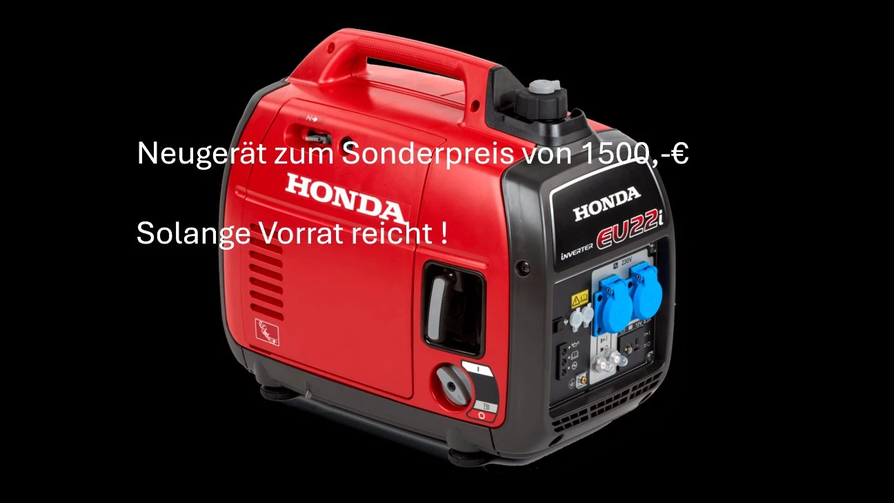 Eu22i Generator (Neu) zum Sonderpreis von 1500,-€ - solange Vorrat reicht ! Eu22i Generator (Neu) zum Sonderpreis von 1500,-€ - solange Vorrat reicht !