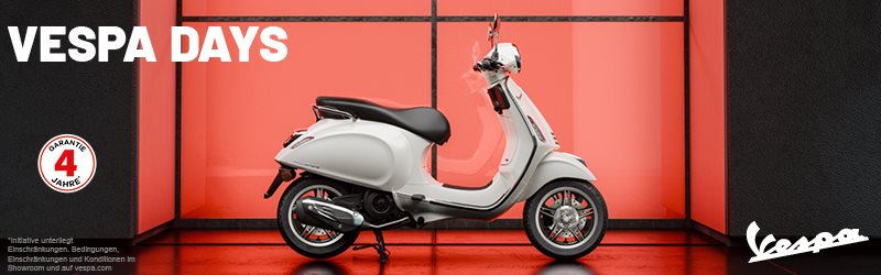 Vespa Promo bis 30.04.2026. Mehr Infos...