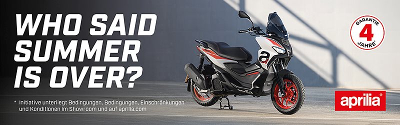 Aprilia Promo bis 30.09.2026. Mehr Infos...