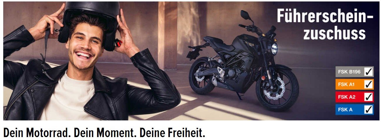 für alle Führerscheinneulinge bis zu 10% (maximal 1000,-) Preisnachlass auf den Listenpreis