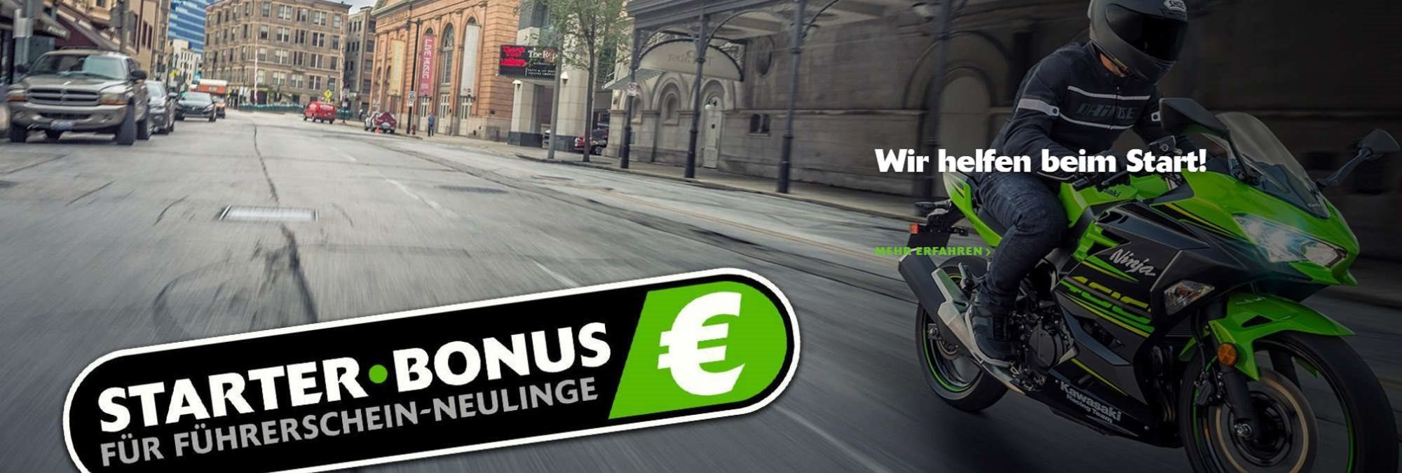 DER Starter-Bonus von KAWASAKI  -  JETZT schon für 2024 sichern ! 