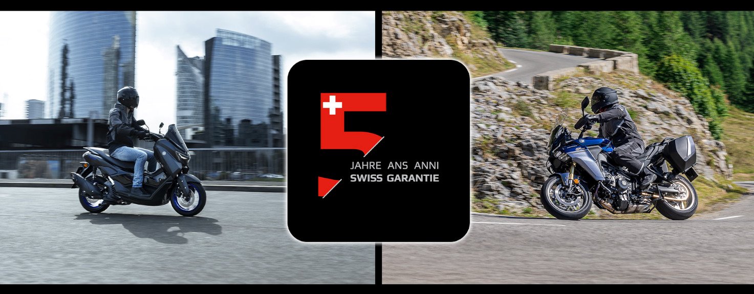 5 Jahre Swiss Garantie für dein neues Motorrad oder Roller