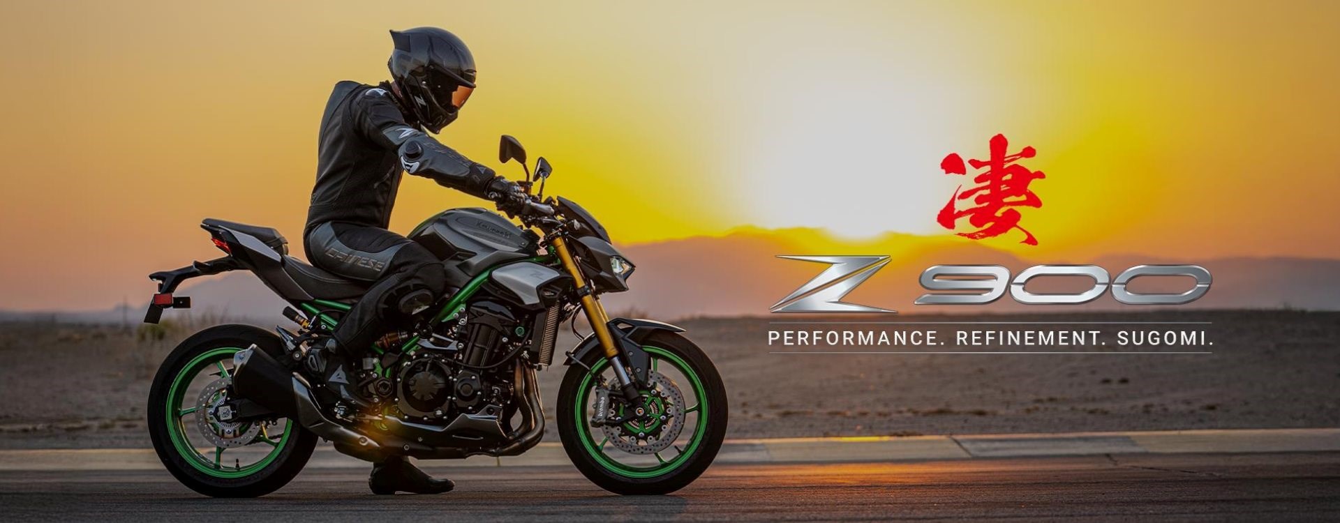 Die Z900 Supernaked läutet die weiterentwickelte Version von Sugomi ein und verbindet
radikales Streetfighter-Design mit Premium-Ausstattung. 
