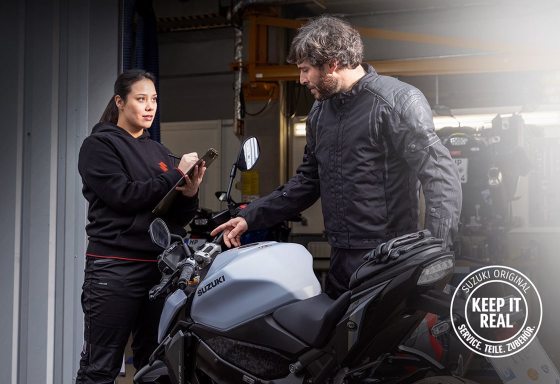 Dein Suzuki Service-Check: Jetzt ist die beste Zeit, dein Bike mit einer Wartung fit für die neue Saison zu machen. Denn wer im Winter wartet, startet früher in die neue Saison.