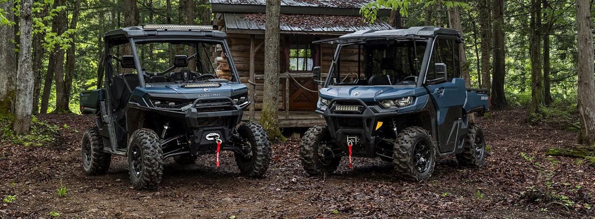 Gebaut für harte Arbeit – für Hof und Feld. Bewältigen Sie schwieriges Gelände mit einer Haltbarkeit und Leistungsfähigkeit, auf die Sie sich verlassen können.