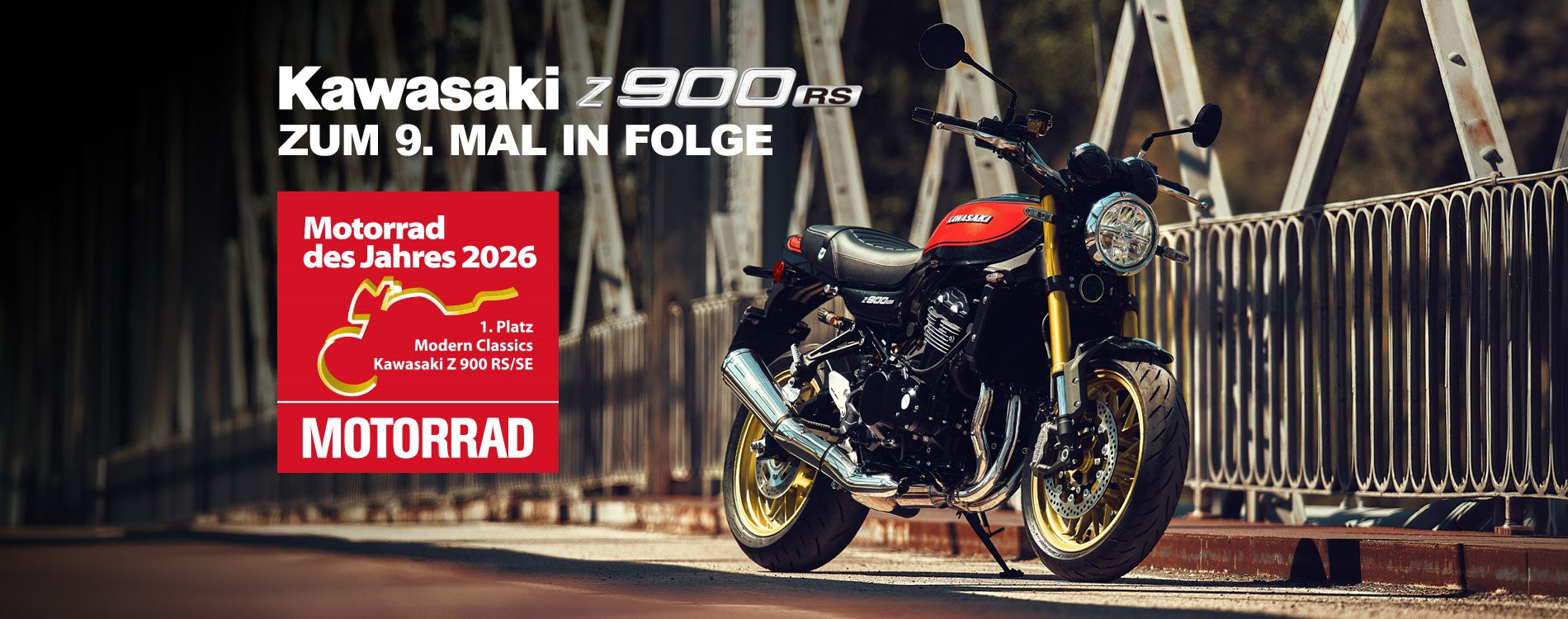 Kawasaki Z900RS ist „Motorrad des Jahres 2026