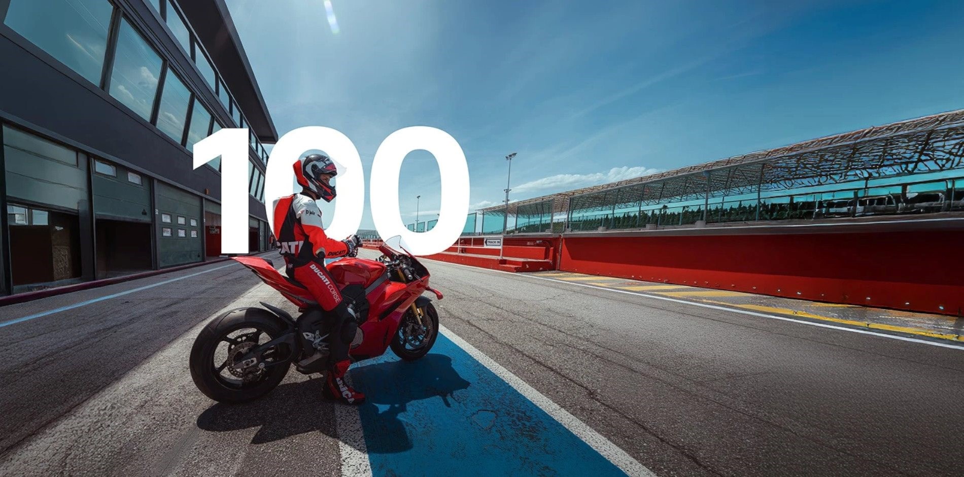 100 Jahre Ducati. Jetzt Jubiläumsvorteile sichern.