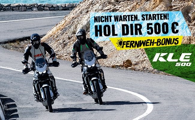 500 Euro Fernweh-Bonus für die neue KLE500