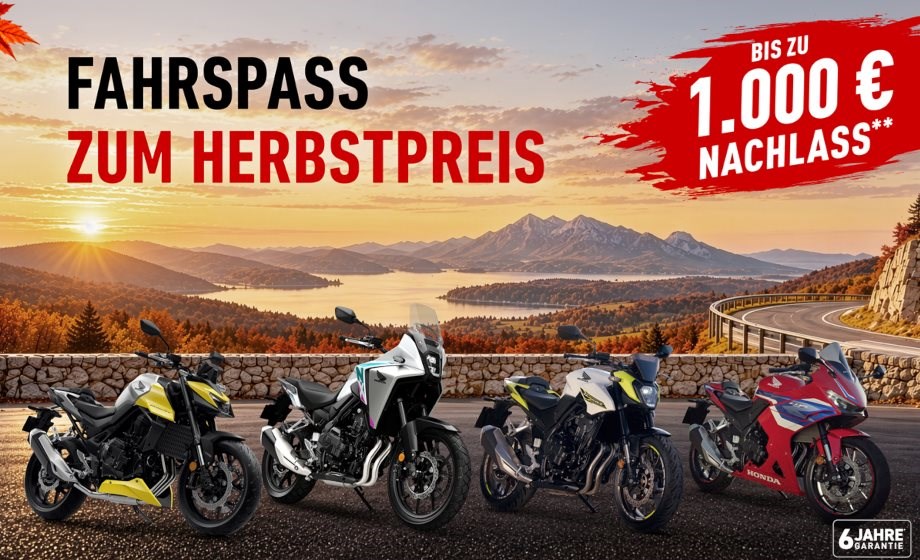 Fahrspaß zum Herbstpreis 