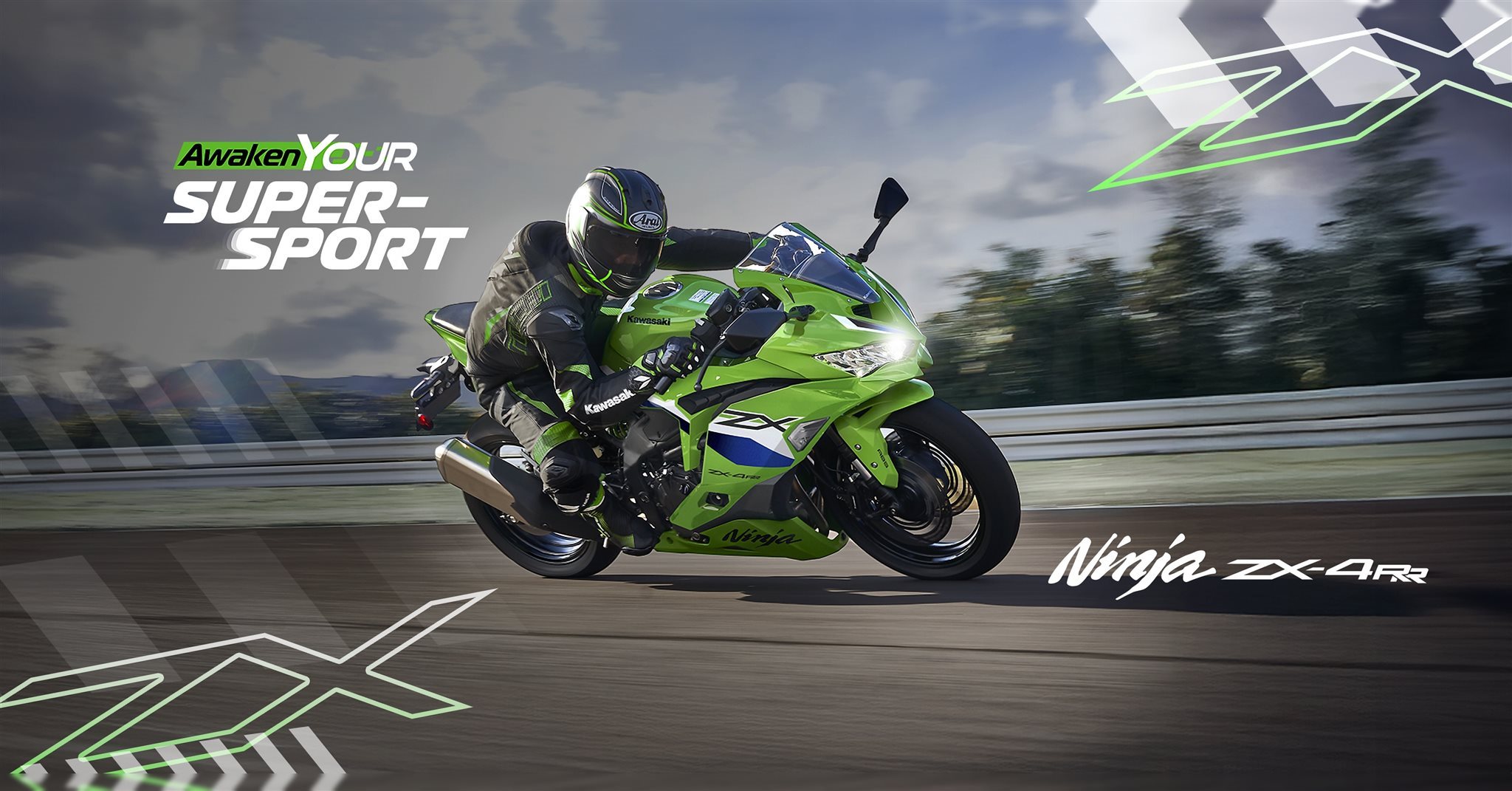 Kawasaki Ninja ZX-4RR 2027 in Fahrt
