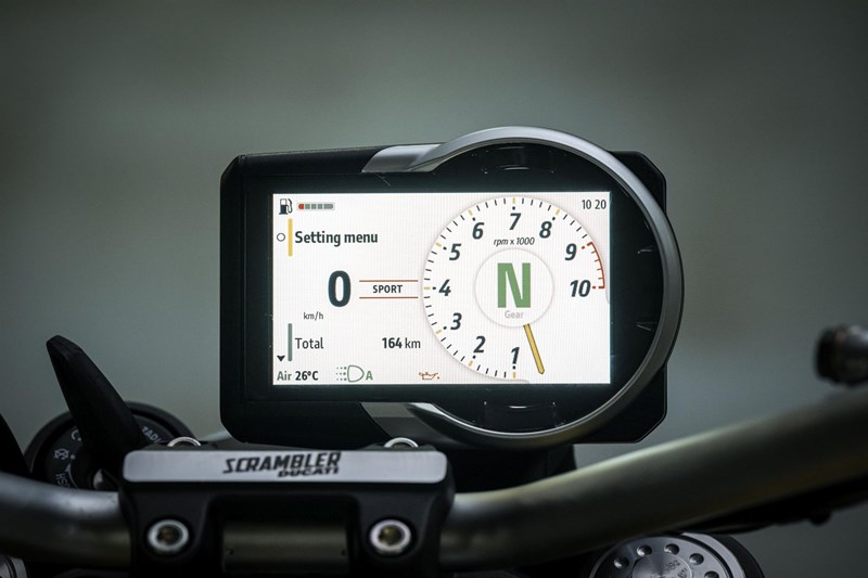 Ducati Scrambler Icon 2023 Display