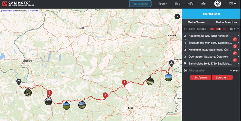 Die Testtour mit der V-Storm 1050DE Die Testtour mit der V-Storm 1050DE