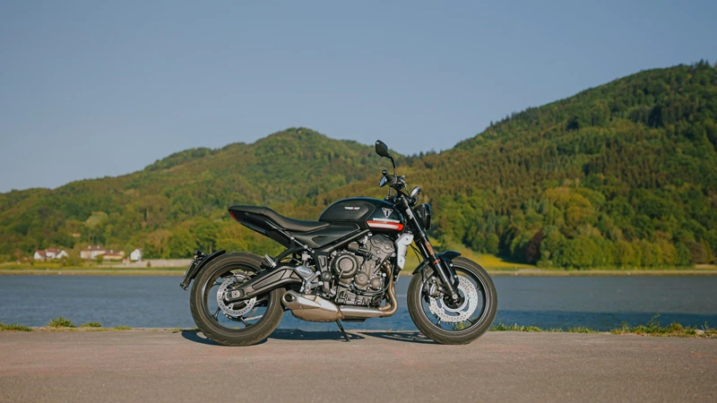 Triumph Trident 660 im Mai 2023 beim 1000PS Vergleichstest Triumph Trident 660 im Mai 2023 beim 1000PS Vergleichstest