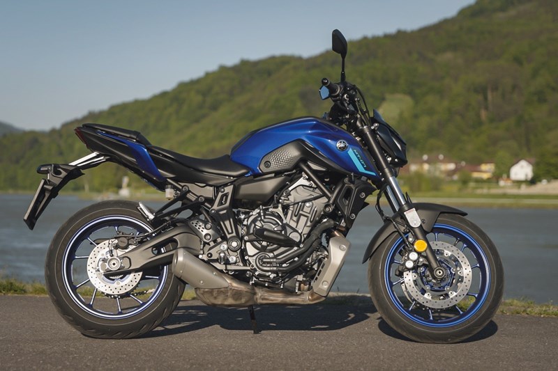 Yamaha MT-07 beim 1000PS Vergleichstest im Frühjahr 2023