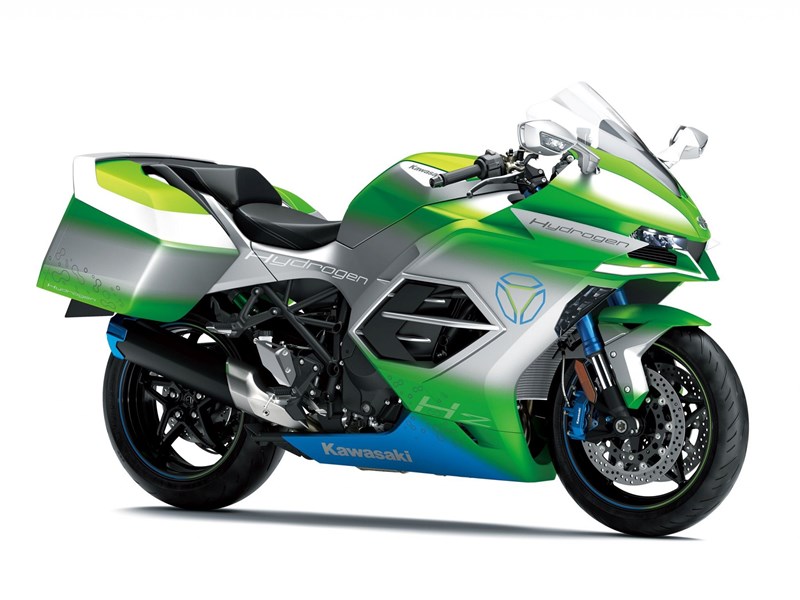 Kawasakis Wasserstoff-Konzeptmotorrad.