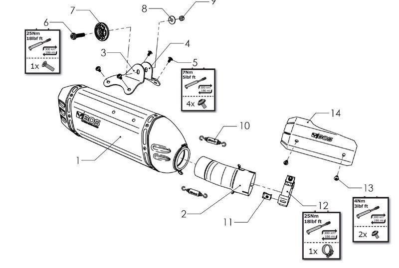 BOS Auspuff BMW R1250GS Detail