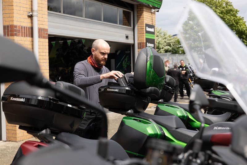 Beladung der Kawasaki Versys 1000 S