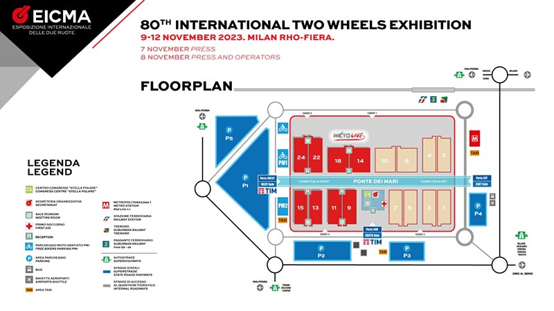 EICMA 2023 Floorplan