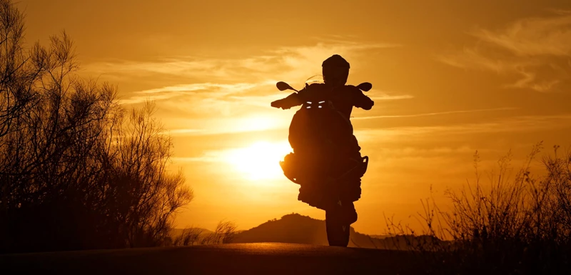 Die BMW R 1300 GS bei sportlicher Fahrweise Die BMW R 1300 GS bei sportlicher Fahrweise