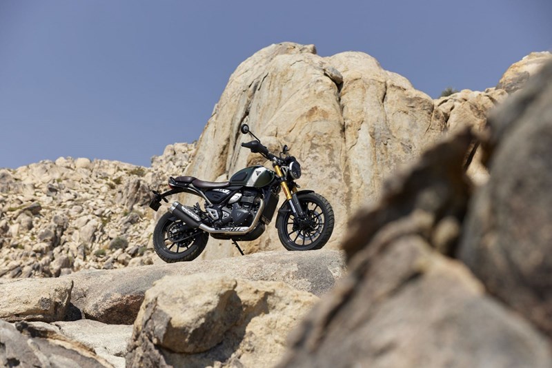 Die neue Triumph Scrambler 400 X. Die neue Triumph Scrambler 400 X.
